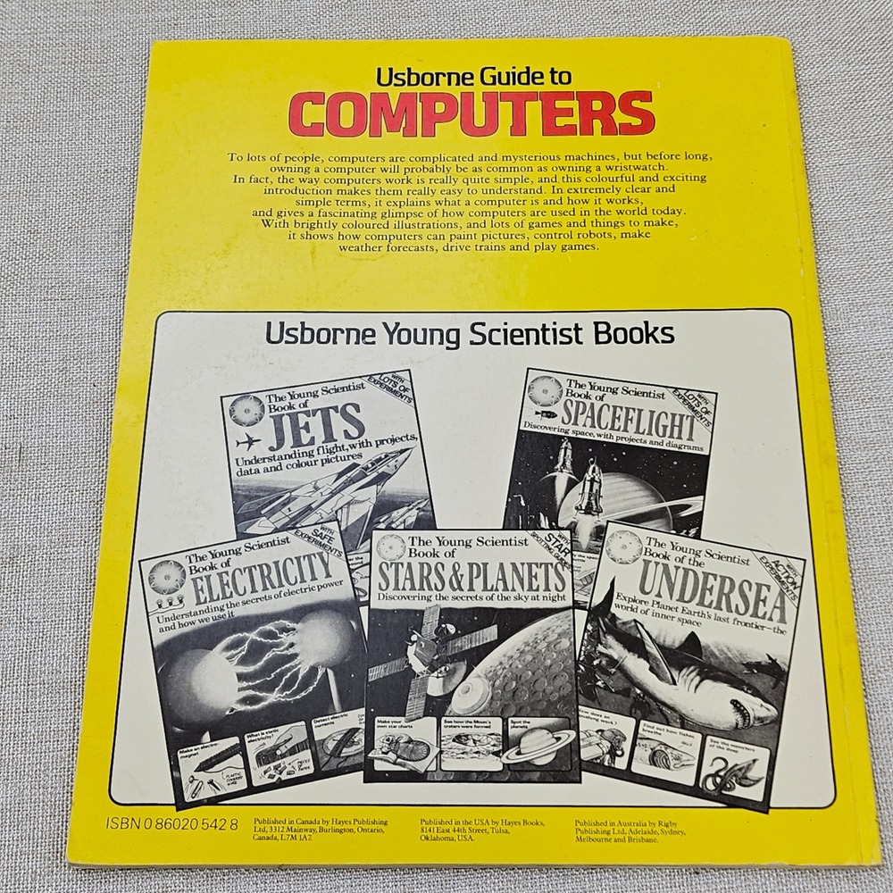 Usborne Guide To Computers Book 1983 Simple Introduction For Beginners Paperback - Picture 2 of 16